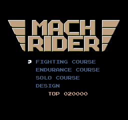 Mach Rider screenshot 3 for NES